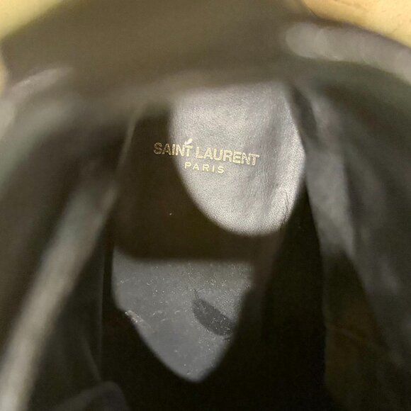 Saint Laurent Mens Leather Combat Boots, SZ 9 main image 7